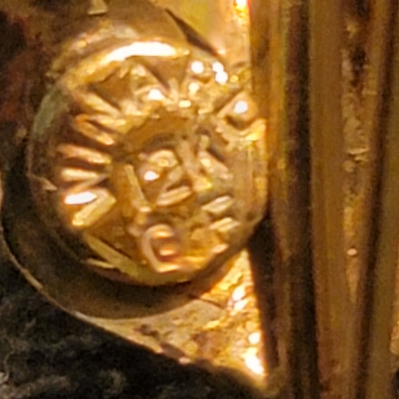 Vintage signed WINARD 12K GF carved white rose brooch pin and red unsigned - Picture 5 of 7